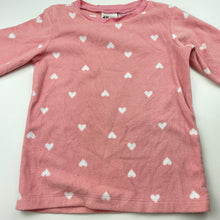 Load image into Gallery viewer, Girls H&amp;M, lightweight fleece winter pyjama top, GUC, size 4,  