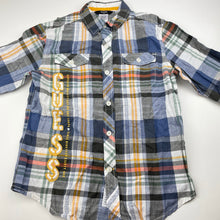 Load image into Gallery viewer, Boys Guess, checked lightweight cotton long sleeve shirt, EUC, size 8-10,  
