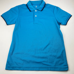 Boys Uniqlo, blue polo shirt top, EUC, size 10,  