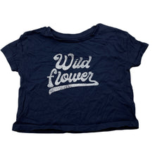 Load image into Gallery viewer, Girls KID, navy cotton t-shirt / top, EUC, size 3,  