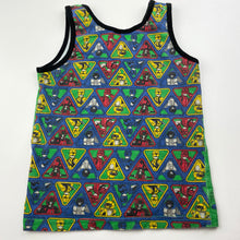 Load image into Gallery viewer, Boys Power Rangers, stretchy singlet top, wash fade, FUC, size 3-4,  