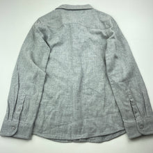 Load image into Gallery viewer, Boys Anko, grey flannel cotton long sleeve shirt, NEW, size 7,  
