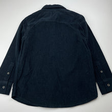 Load image into Gallery viewer, Boys Anko, dark navy corduroy cotton long sleeve shirt, EUC, size 7,  