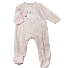 Load image into Gallery viewer, Girls Baby Harvest, pink velour coverall / romper, EUC, size 0,  