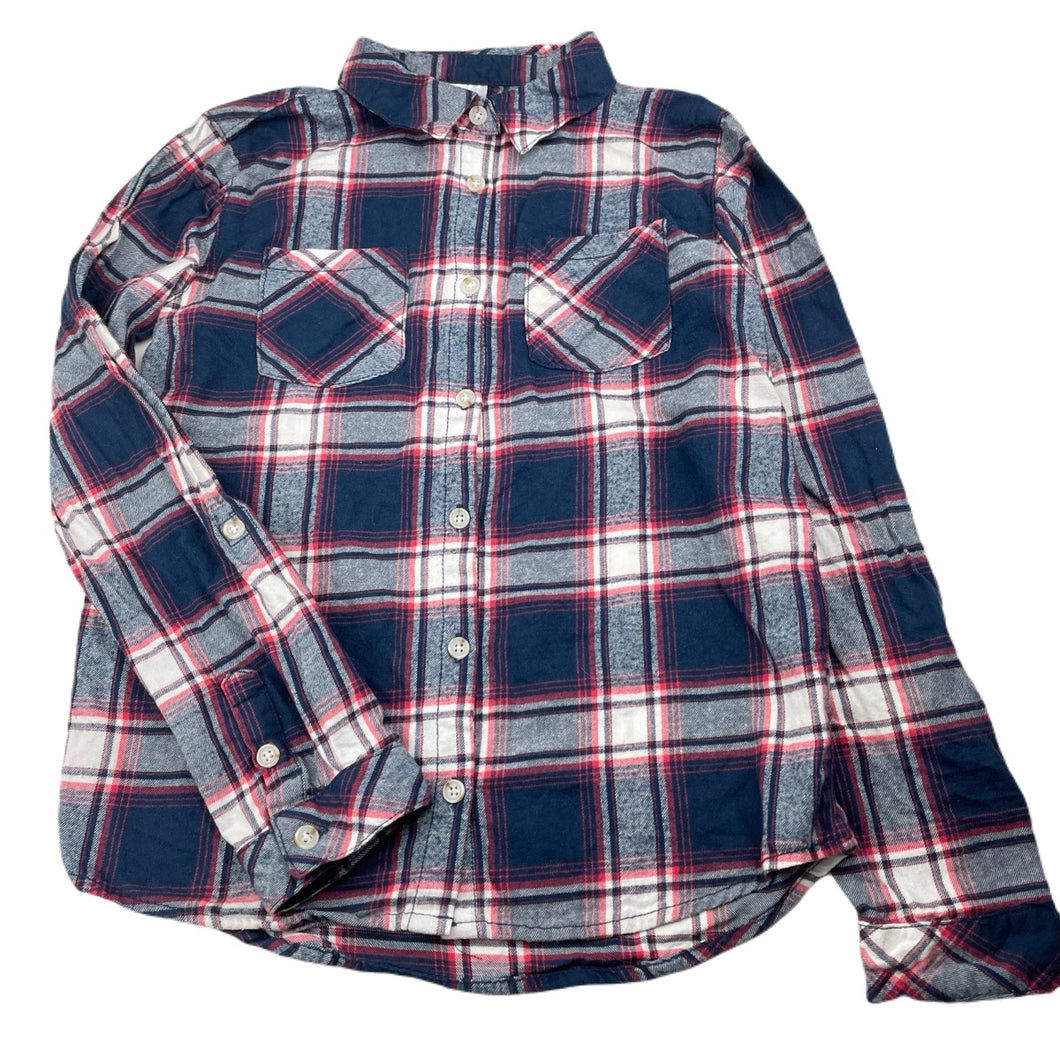 Girls Anko, checked cotton long sleeve shirt, EUC, size 12,  