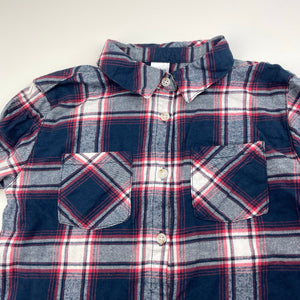 Girls Anko, checked cotton long sleeve shirt, EUC, size 12,  