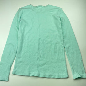 Girls Kids & Co, waffle cotton long sleeve pyjama top, EUC, size 10-12,  