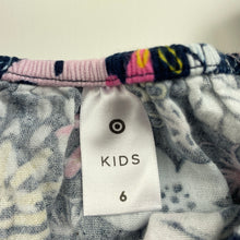 Load image into Gallery viewer, Girls Target, navy floral cotton top, GUC, size 6,  