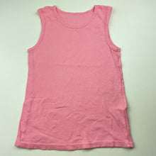 Load image into Gallery viewer, Girls Brilliant Basics, pink cotton singlet / tank top, FUC, size 8-10,  