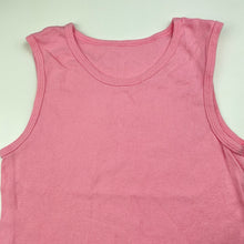 Load image into Gallery viewer, Girls Brilliant Basics, pink cotton singlet / tank top, FUC, size 8-10,  