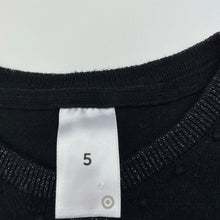 Load image into Gallery viewer, Girls Target, black knitted cardigan / sweater, GUC, size 5,  