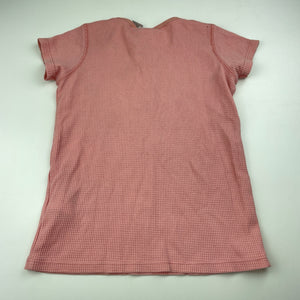 Girls Cotton On, pink waffle pyjama top, FUC, size 7,  