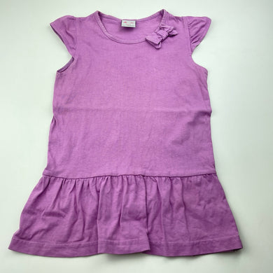 Girls All 4 Me, purple cotton top, L: 48cm, FUC, size 6,  