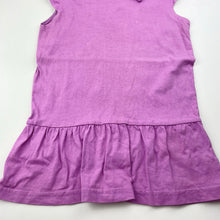Load image into Gallery viewer, Girls All 4 Me, purple cotton top, L: 48cm, FUC, size 6,  