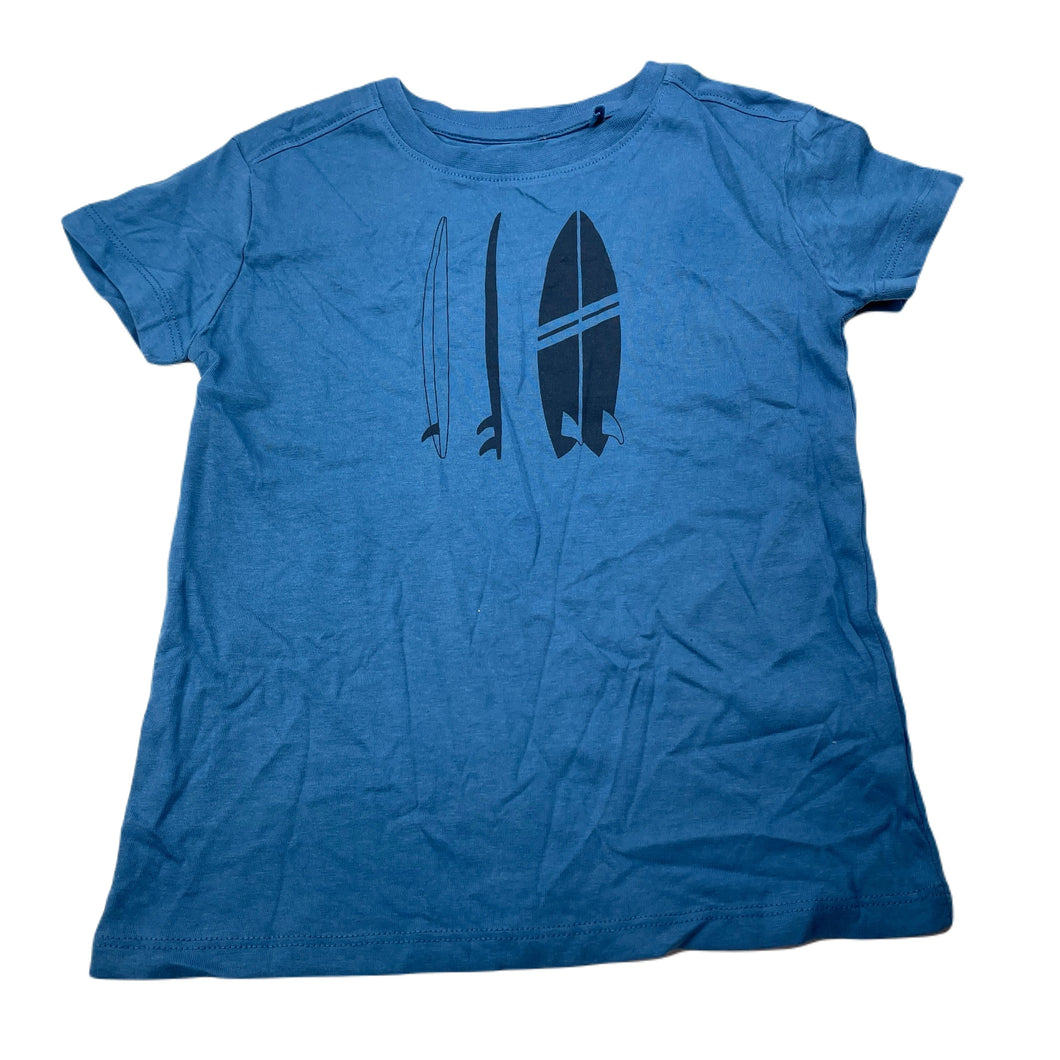 Boys Anko, blue cotton t-shirt / top, surfboards, EUC, size 4,  