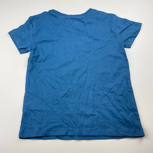 Boys Anko, blue cotton t-shirt / top, surfboards, EUC, size 4,  