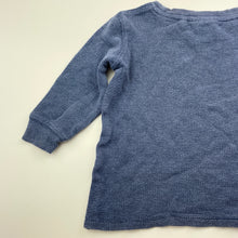 Load image into Gallery viewer, Boys Cotton On, blue waffle long sleeve top, GUC, size 2,  