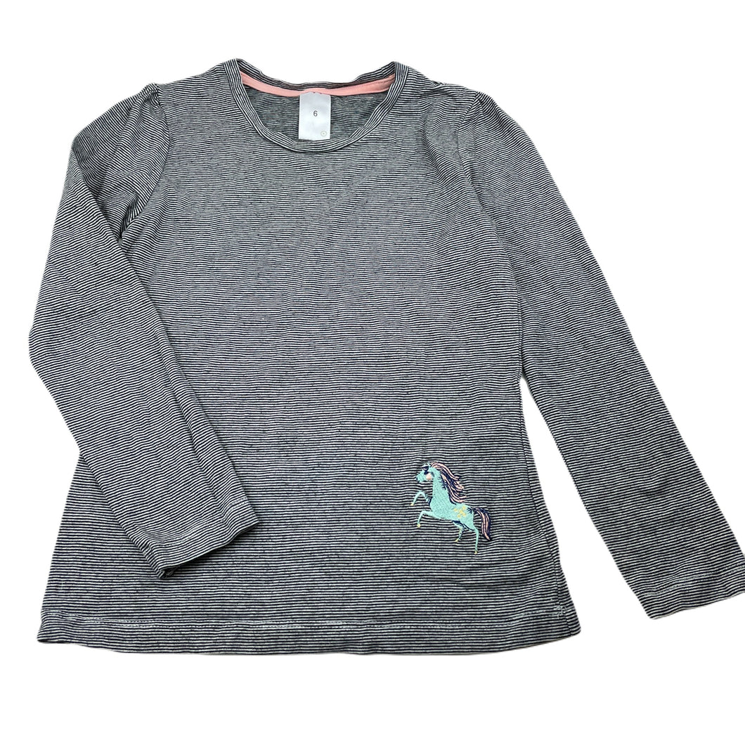Girls Target, stretchy long sleeve top, unicorn, GUC, size 6,  