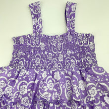 Load image into Gallery viewer, Girls Disney, Fairies, Tinkerbell lightweight cotton dress, GUC, size 5, L: 57cm