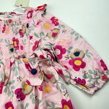 Load image into Gallery viewer, Girls Sprout, floral viscose long sleeve dress, NEW, size 0, L: 42cm