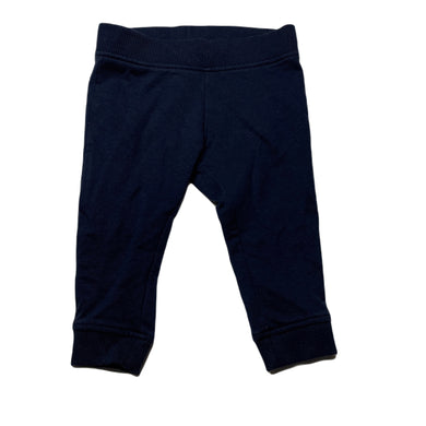 unisex Anko, navy fleece lined track pants, elasticated, GUC, size 00,  