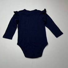 Load image into Gallery viewer, Girls Ollies Place, navy cotton bodysuit / romper, EUC, size 0,  
