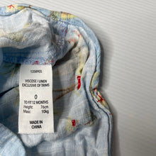 Load image into Gallery viewer, Boys Dymples, Christmas viscose / linen short sleeve shirt, EUC, size 0,  