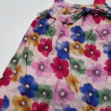 Load image into Gallery viewer, Girls Sprout, floral linen / cotton summer dress, EUC, size 0, L: 39cm