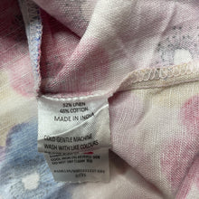 Load image into Gallery viewer, Girls Sprout, floral linen / cotton summer dress, EUC, size 0, L: 39cm