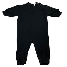 Load image into Gallery viewer, unisex Baby Berry, black fleece lined romper, EUC, size 0,  