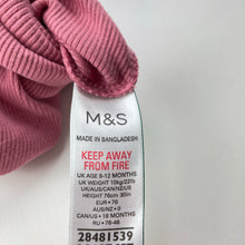 Load image into Gallery viewer, Girls M&amp;S, pink ribbed stretchy romper, EUC, size 0,  