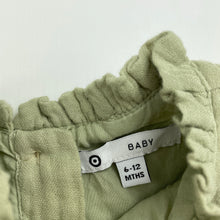 Load image into Gallery viewer, Girls Target, lined embroidered crinkle cotton dress, GUC, size 0, L: 38cm