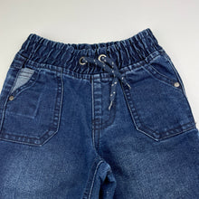 Load image into Gallery viewer, Boys St Bernard, dark denim pants, elasticated, Inside leg: 32cm, EUC, size 3,  