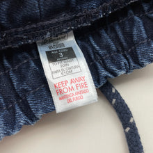 Load image into Gallery viewer, Boys St Bernard, dark denim pants, elasticated, Inside leg: 32cm, EUC, size 3,  