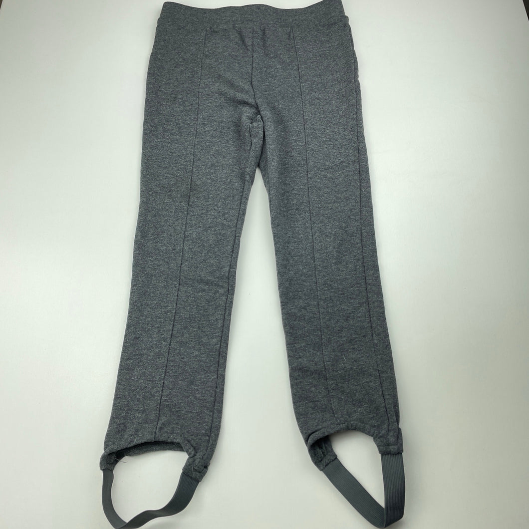 Girls Kids & Co, grey stretchy jodhpur style pants / leggings, elasticated, GUC, size 7,  
