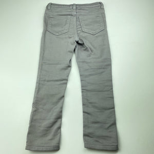 Girls Target, grey stretch denim leggings / jeggings, elasticated, Inside leg: 40cm, EUC, size 4,  