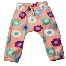 Load image into Gallery viewer, Girls Dymples, floral fleece pants, elasticated, EUC, size 0,  