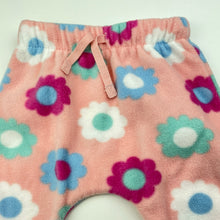 Load image into Gallery viewer, Girls Dymples, floral fleece pants, elasticated, EUC, size 0,  