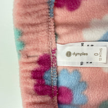 Load image into Gallery viewer, Girls Dymples, floral fleece pants, elasticated, EUC, size 0,  