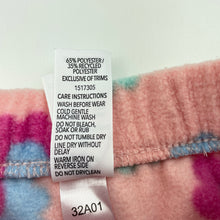 Load image into Gallery viewer, Girls Dymples, floral fleece pants, elasticated, EUC, size 0,  