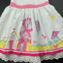 Load image into Gallery viewer, Girls Tiny Little Wonders, lined cotton party dress, light mark back hem, FUC, size 0, L: 43cm