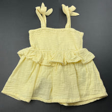 Load image into Gallery viewer, Girls KID, yellow crinkle cotton summer top, GUC, size 5,  
