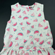 Load image into Gallery viewer, Girls ORCHESTRA, lined lightweight dress, watermelon, FUC, size 3, L: 47cm