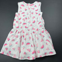 Load image into Gallery viewer, Girls ORCHESTRA, lined lightweight dress, watermelon, FUC, size 3, L: 47cm