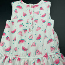 Load image into Gallery viewer, Girls ORCHESTRA, lined lightweight dress, watermelon, FUC, size 3, L: 47cm