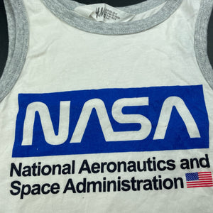 Boys H&M, NASA cotton singlet / tank top, EUC, size 4,  