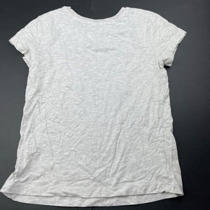 Girls Anko, grey marle pyjama t-shirt / top, GUC, size 8,  