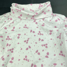 Load image into Gallery viewer, Girls Mango, floral cotton roll neck top / skivvy, EUC, size 7,  