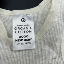 Load image into Gallery viewer, unisex Target, ribbed organic cotton singlet top, EUC, size 0000,  