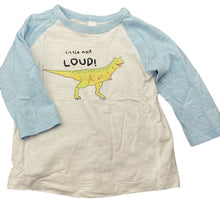 Load image into Gallery viewer, Boys Dymples, organic cotton long sleeve top, dinosaur, EUC, size 0,  